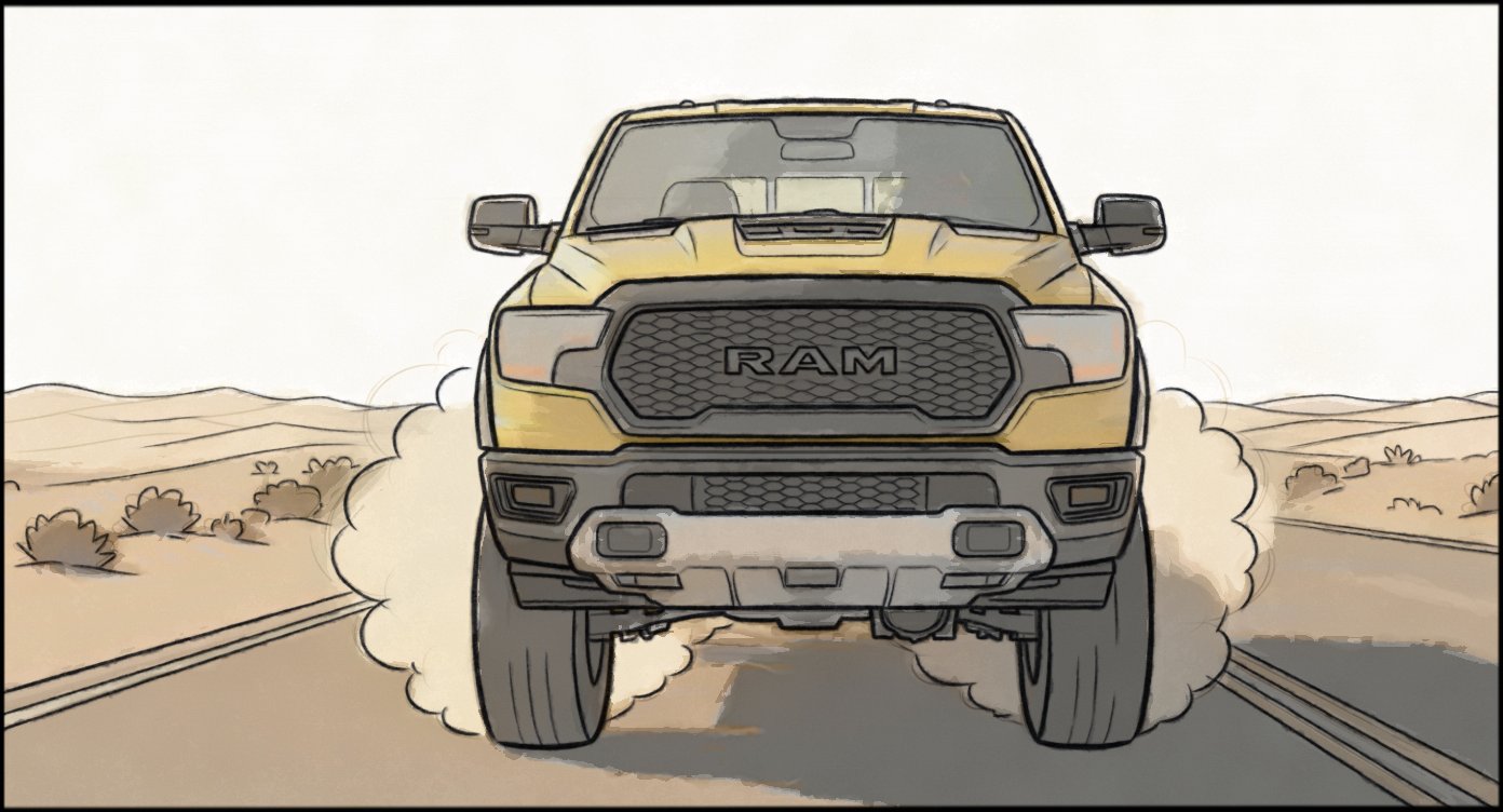 Automotive - Stunt Driving - storyboard frame 5 by Dakota Warren